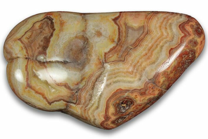 Polished Banded Crowley Ridge Agate - Arkansas #323988